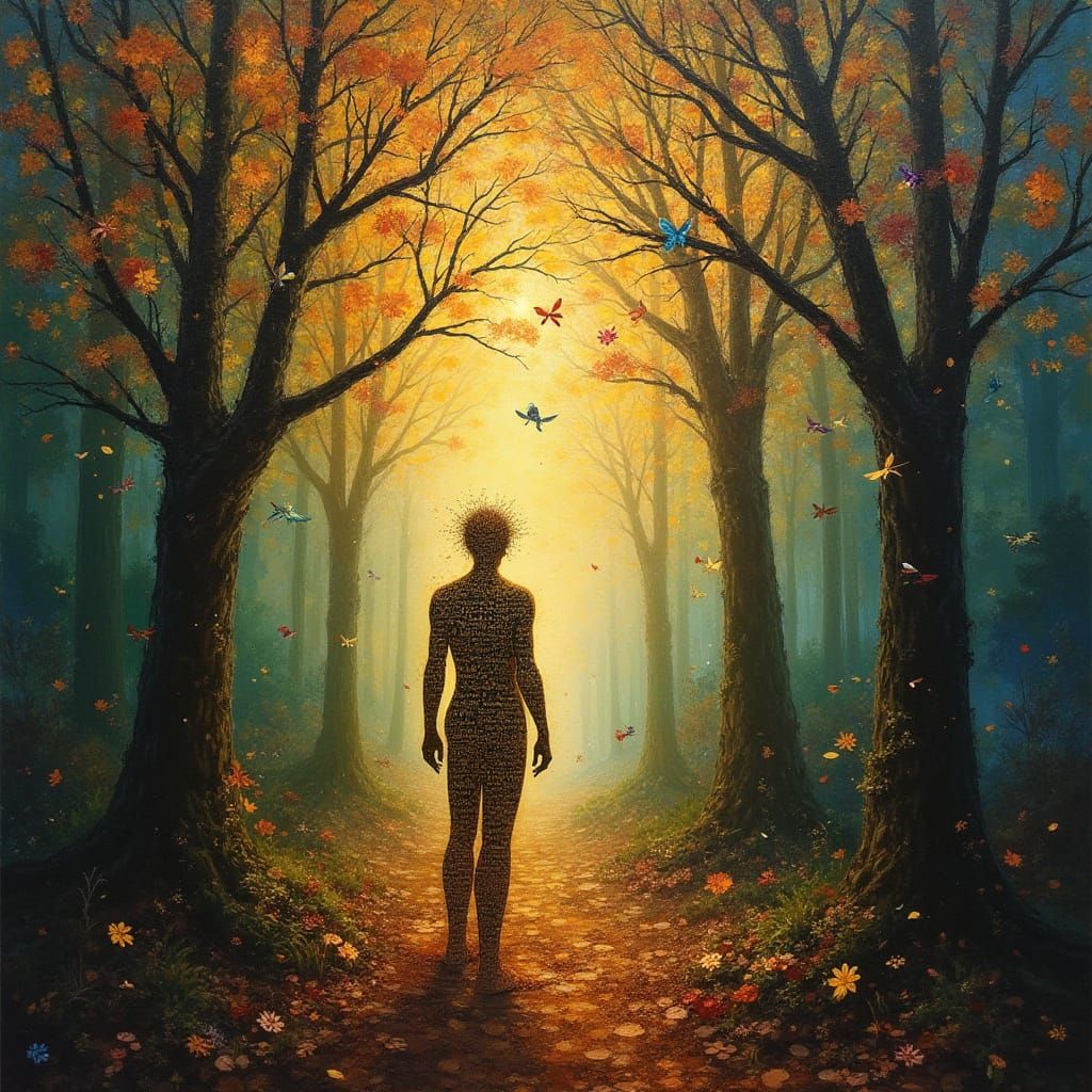 Ethereal Forest of Frozen Sounds and Musical Man