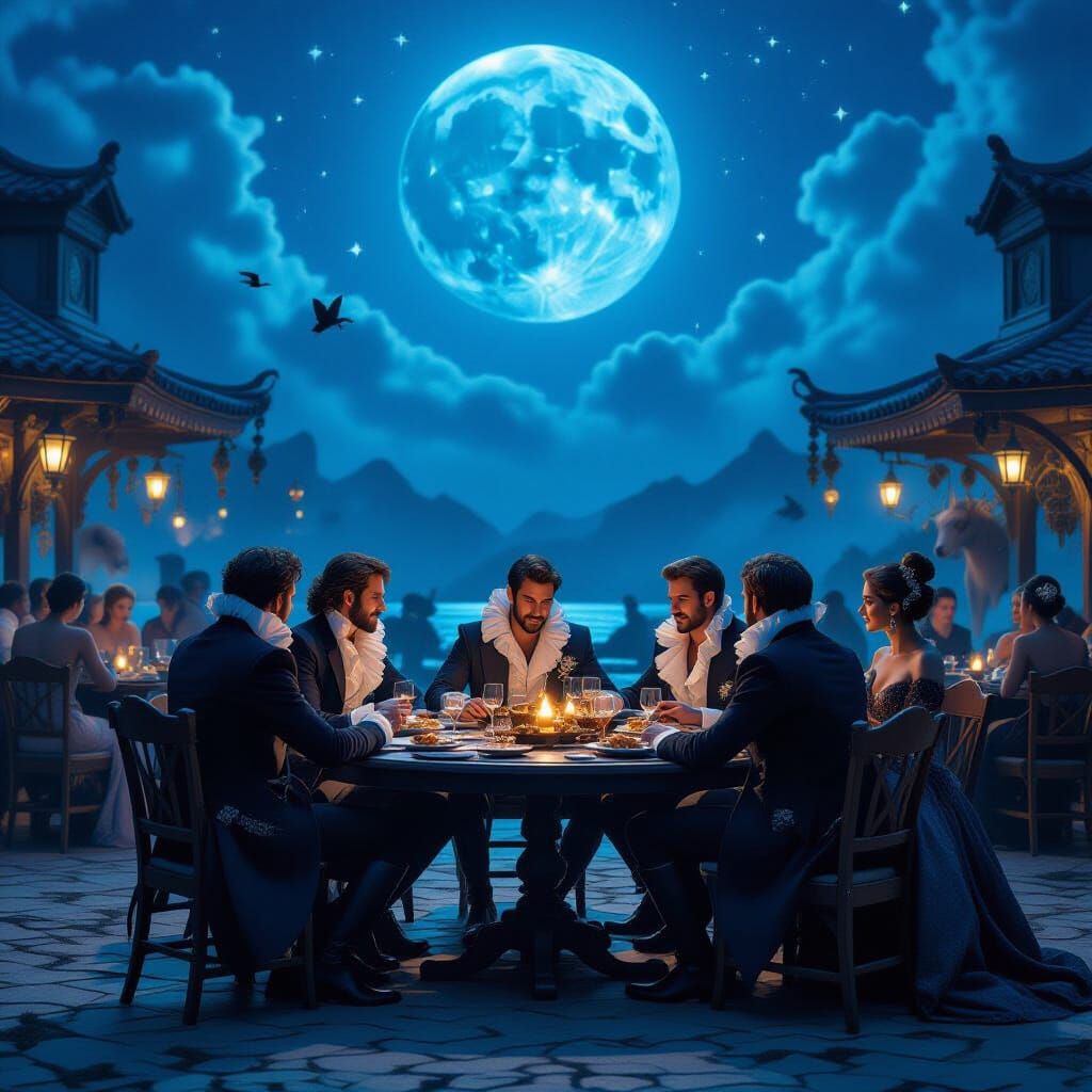 Carnival Gaming Under a Blue Moon, Ornate Style