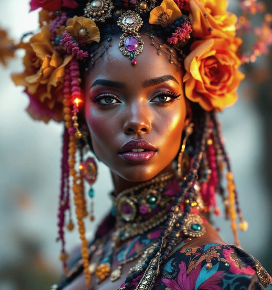 Detailed Portrait with Dynamic Lighting