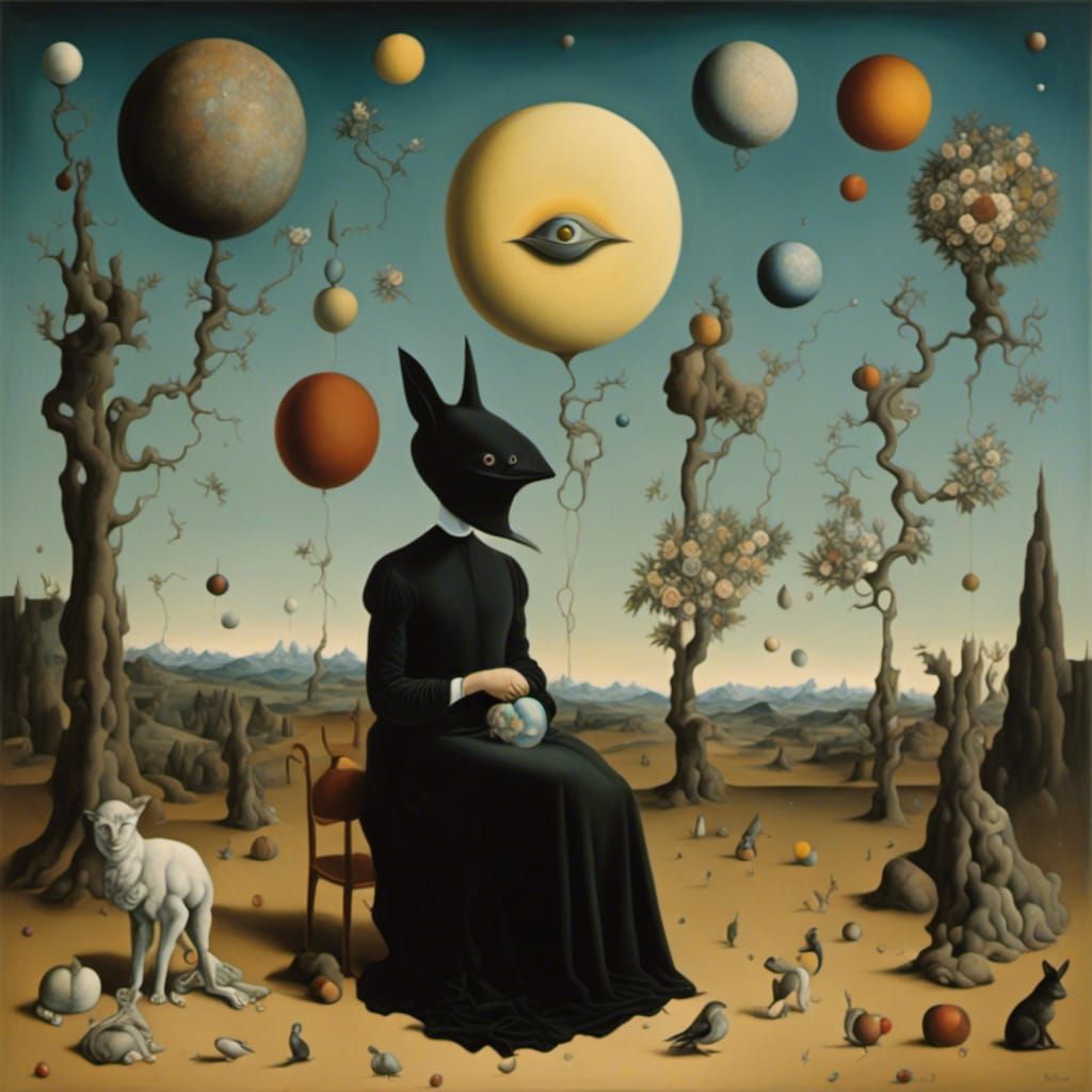 Surreal Animals and Abstract Floral Patterns