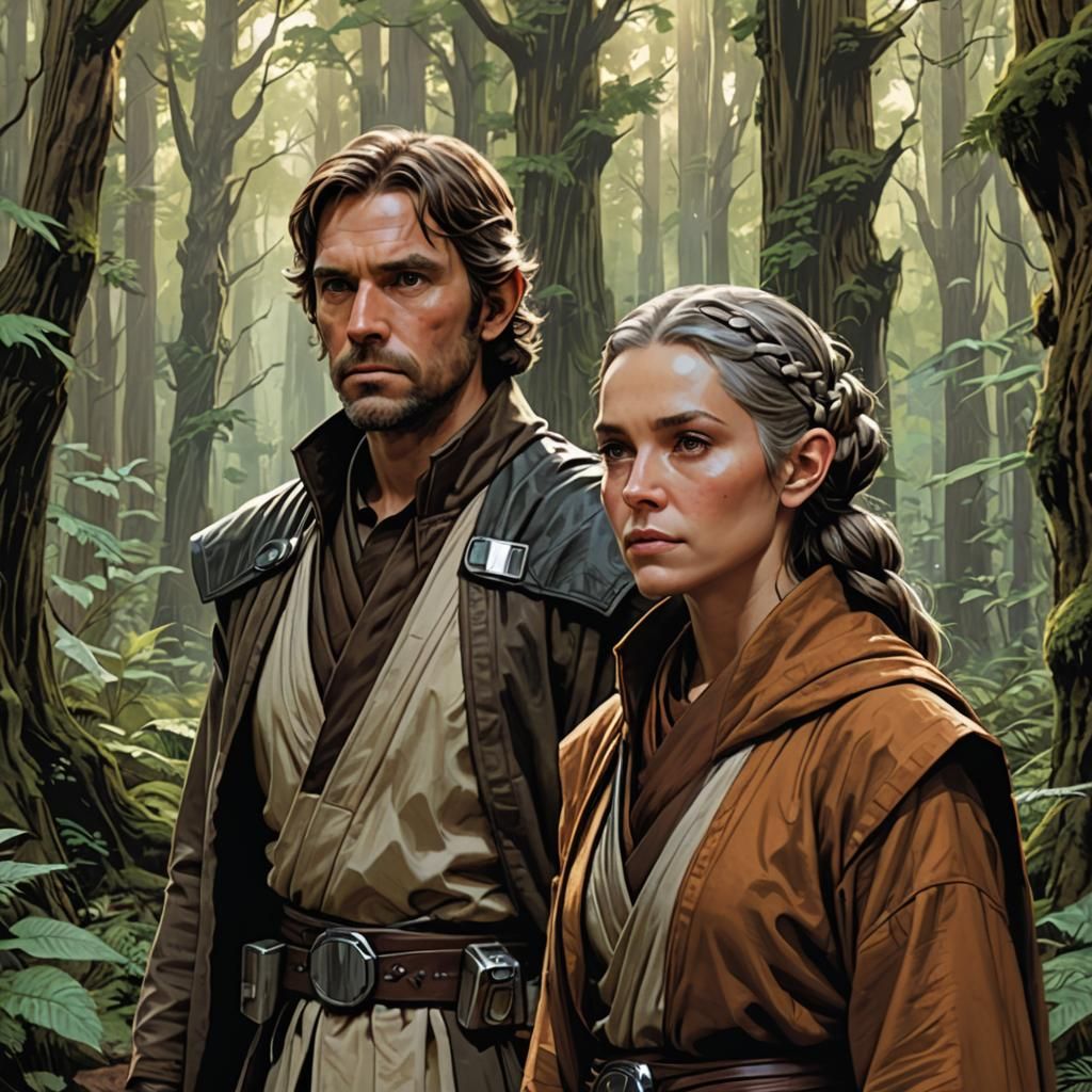 Forest Monks in Star Wars Style