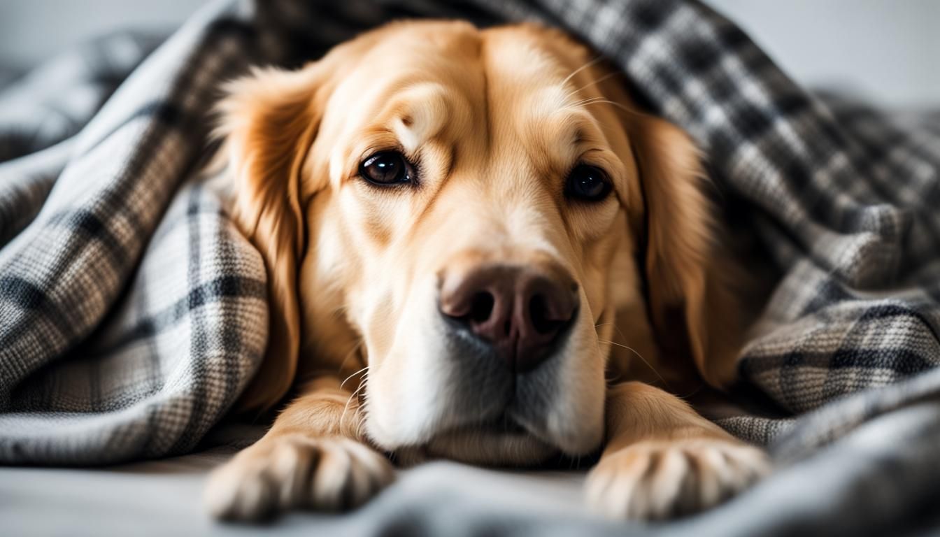 Bored golden retriever