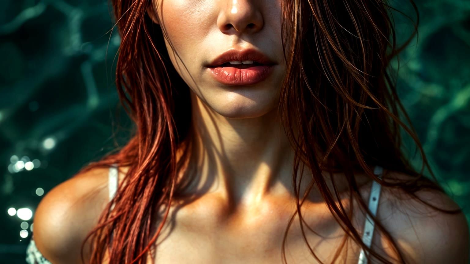 Vibrant Summer Portrait in Hyperrealistic Style