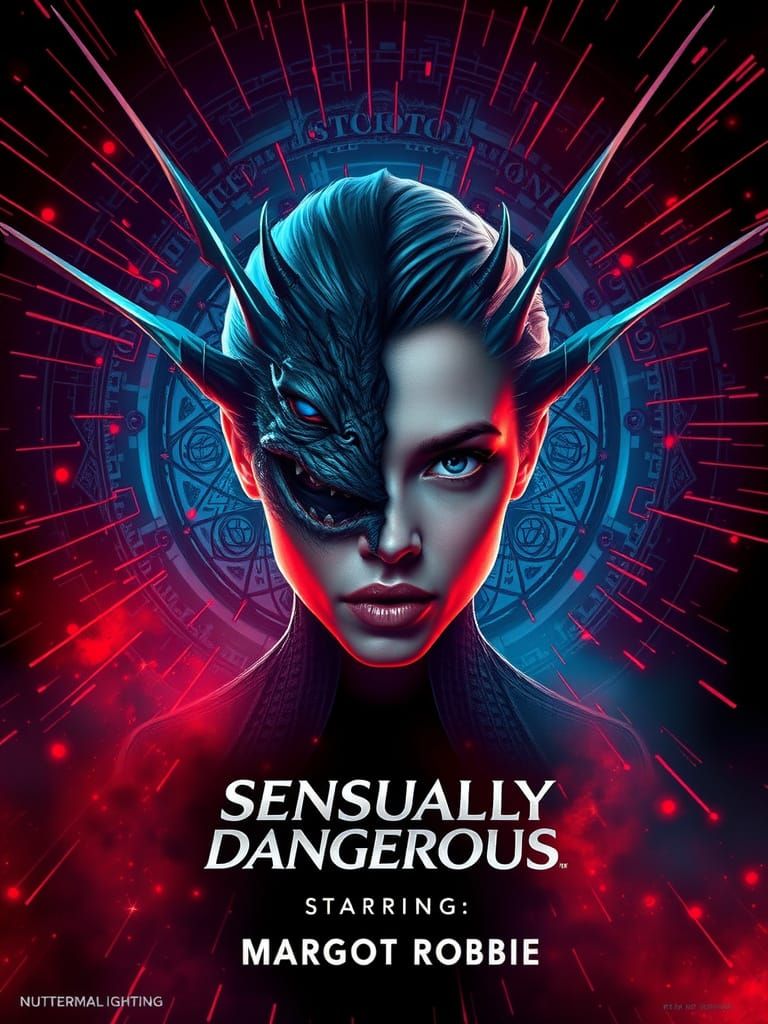 Margot Robbie Movie Poster Art: Sensual Danger