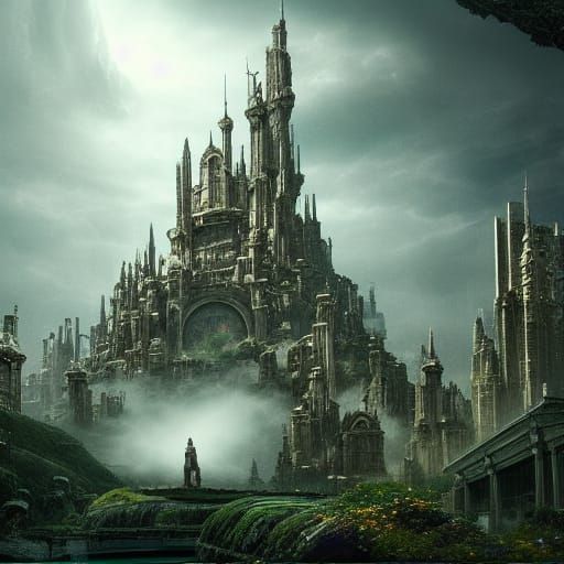 Glitching Between Dimensions: A Digital Matte Painting