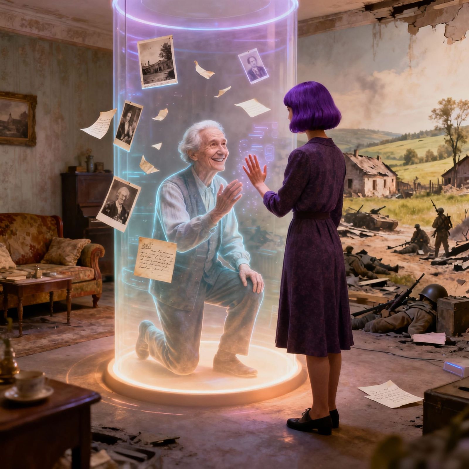 Bridging Generations Through Future Memory Simulation