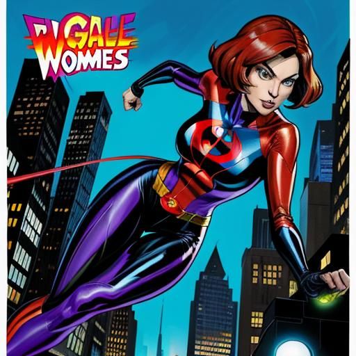 Elastigirl's Modern Costume: Comic Book Cover Art