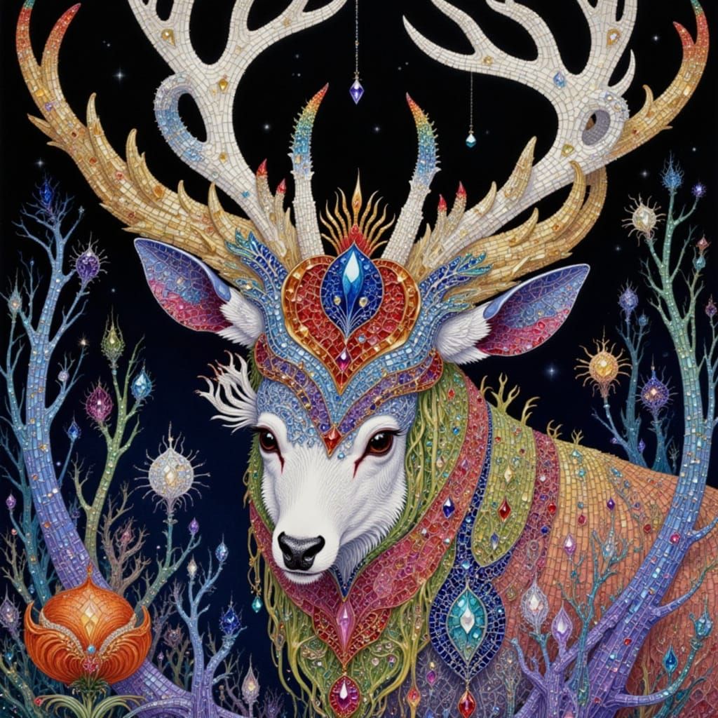 Enchanting Fairy Tale Scene in Diamond Painting Style