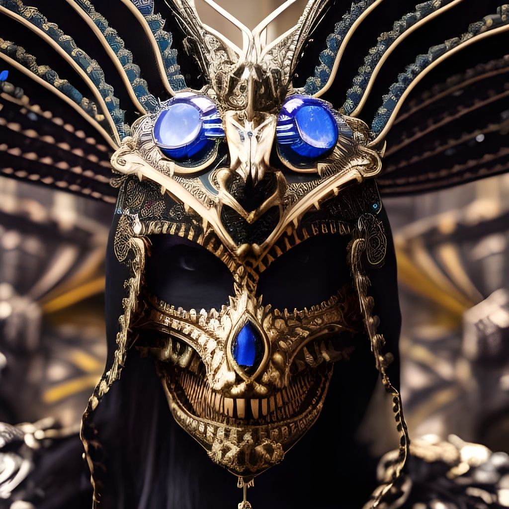 Ornate Voodoo Madman in Gothic Fantasy Style