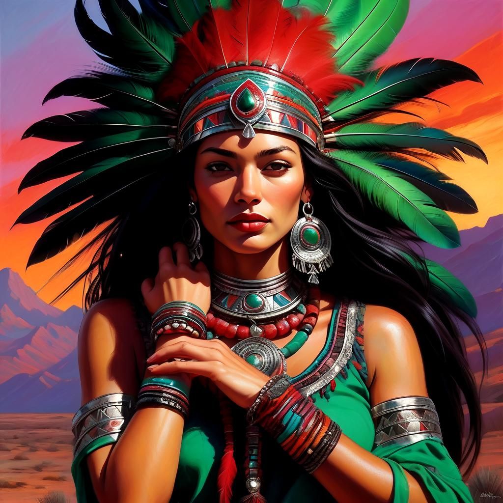 Aztec Warrior Portrait โจ๐จ๐ฆ๐ v5