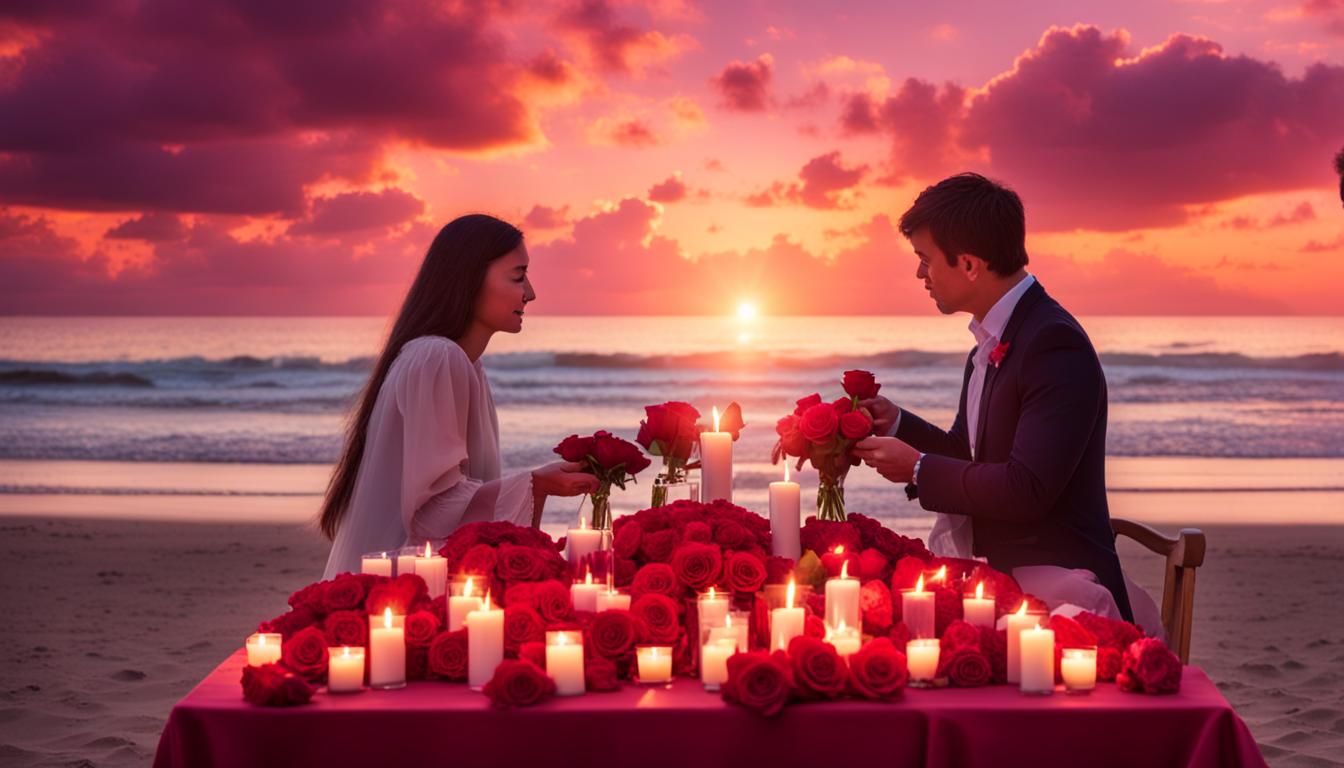 Romantic Beach Sunset Dinner for Two