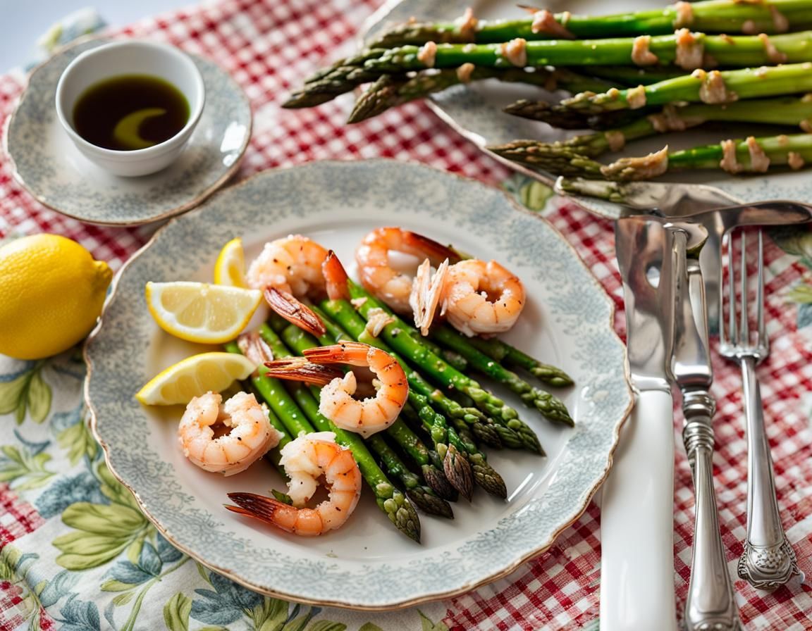 Sauteed Shrimp with Asparagus and Artichoke