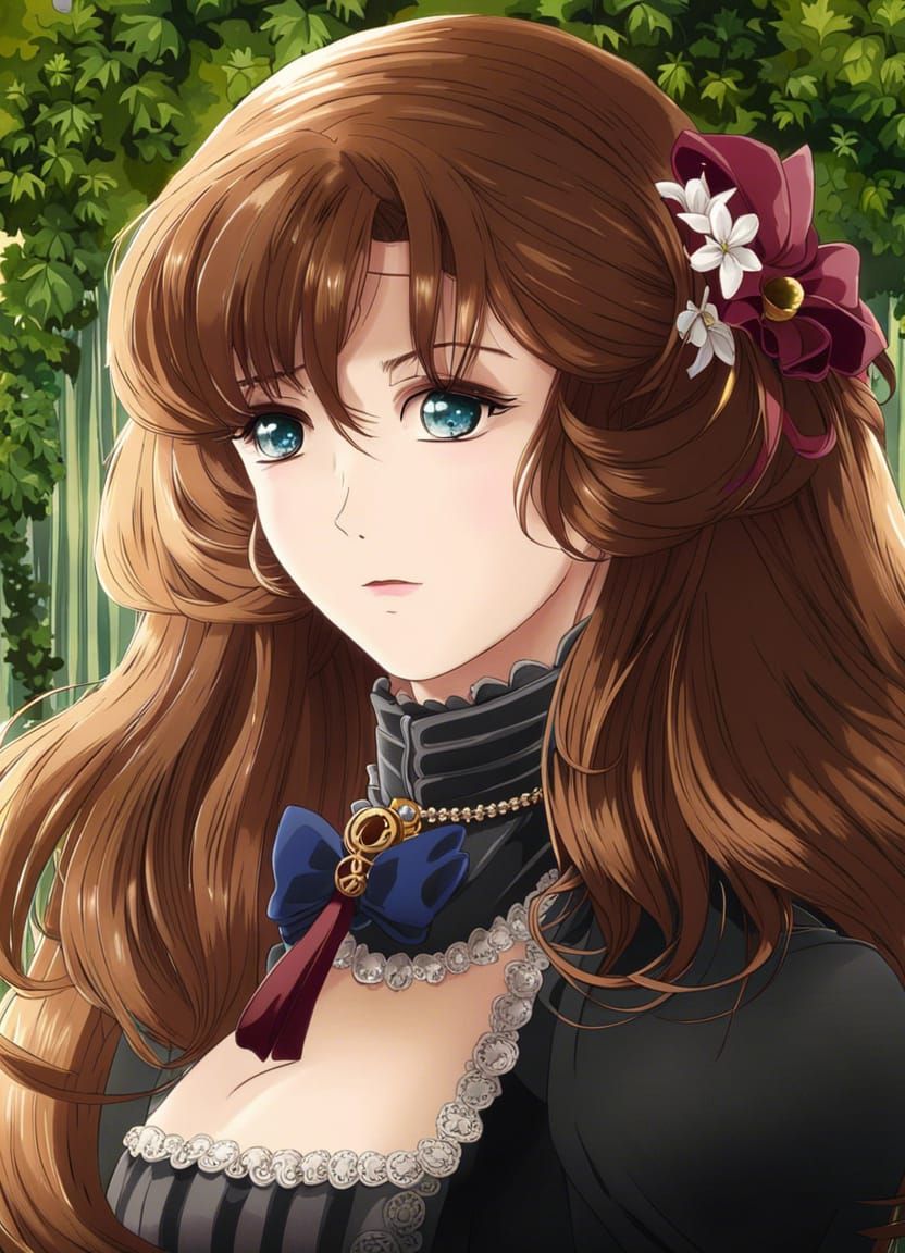 Beautiful young Victorian Woman, by artist "anime", Anime Key Visual, Japanese Manga, Pixiv, Zerochan, Anime art, Fantia
