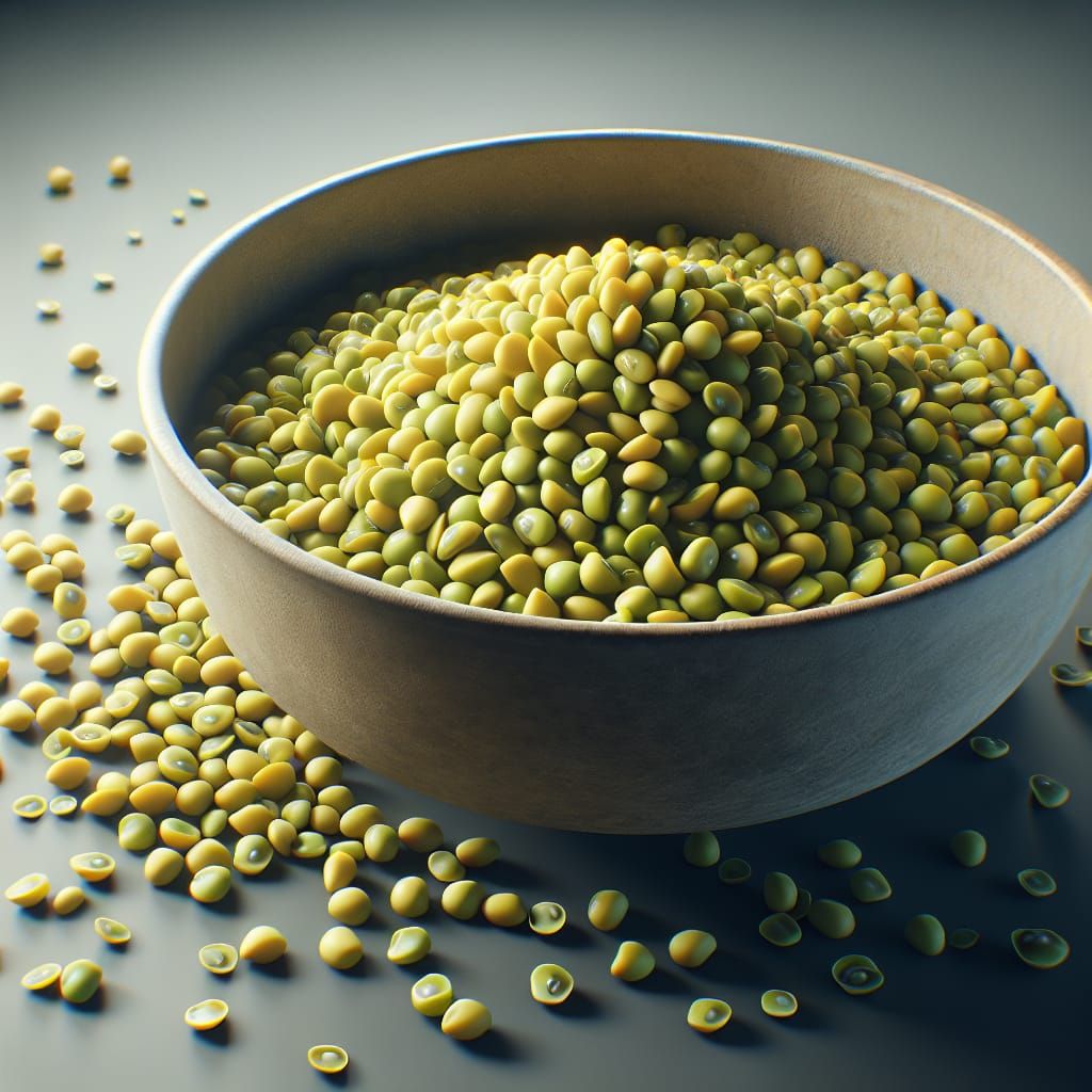 Macro Shot of Moong Dal in Fantasy Concept Art