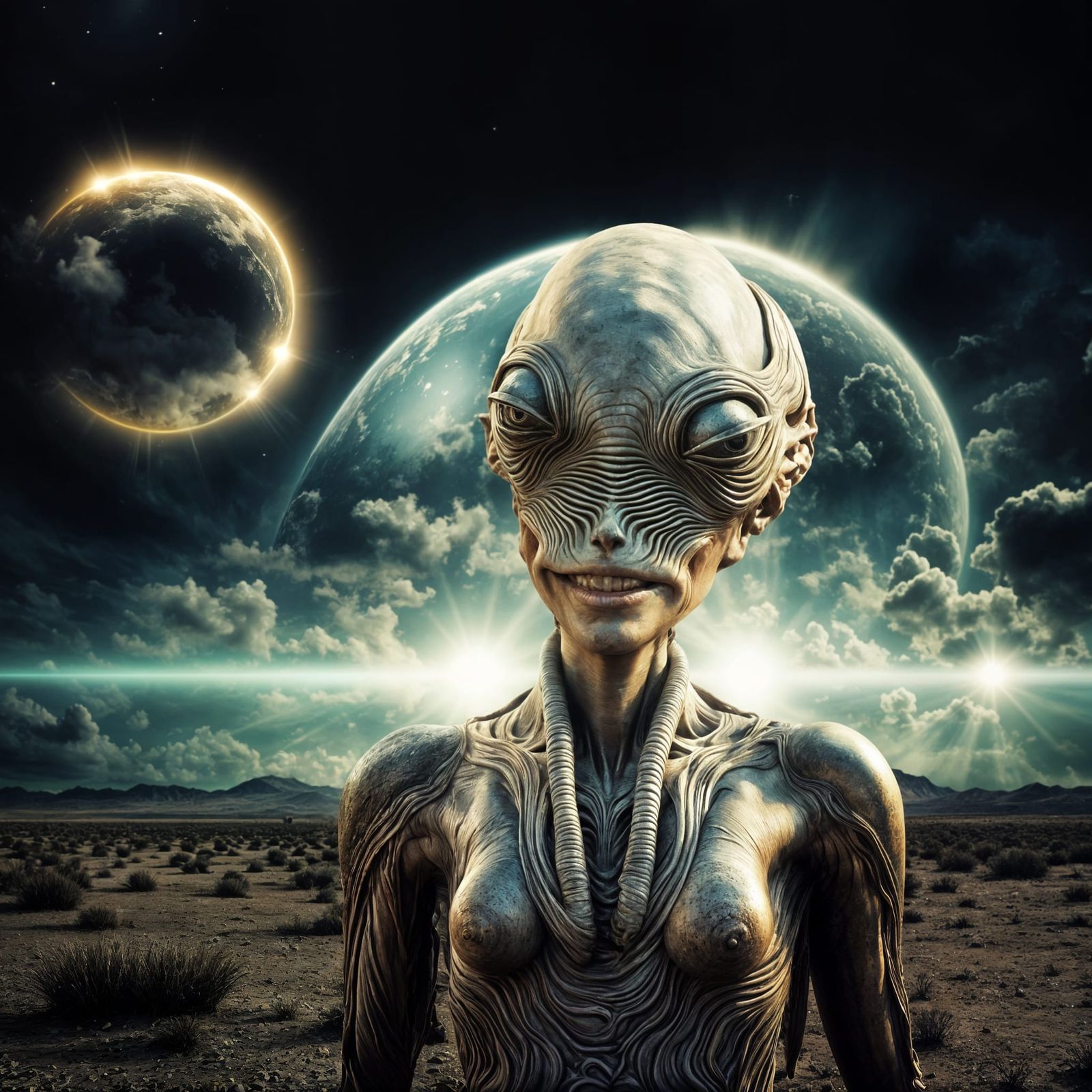 Photorealistic Aliens in Exotic Fashion: Hyperreal Photograp...