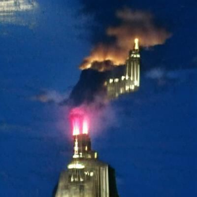 Empire State Building Ablaze