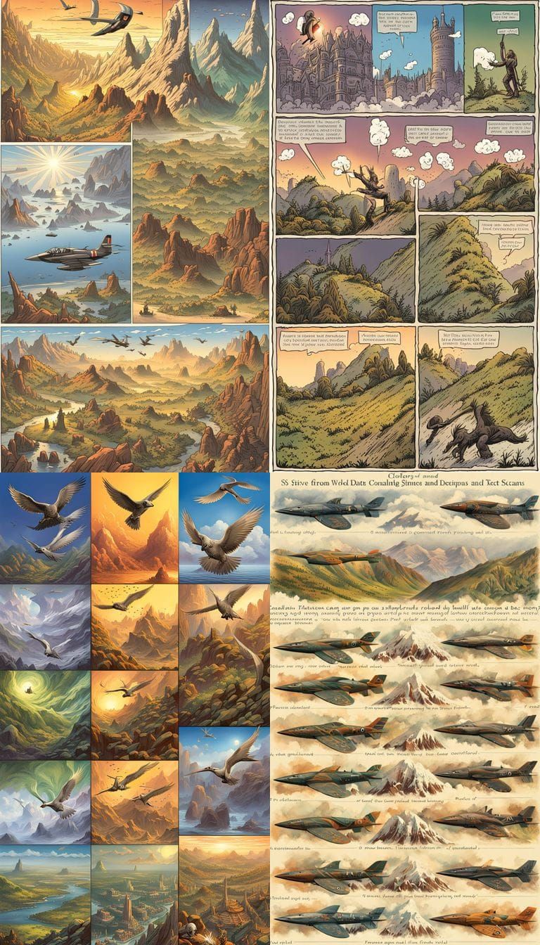 AI Art: Four Distinct Images Inspired by Hyperion Cantos