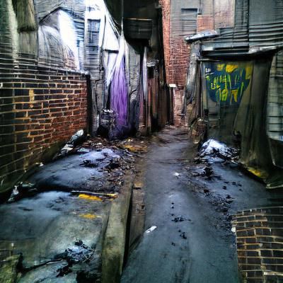 Grim Decaying Alleyways: A Study in Urban Decay