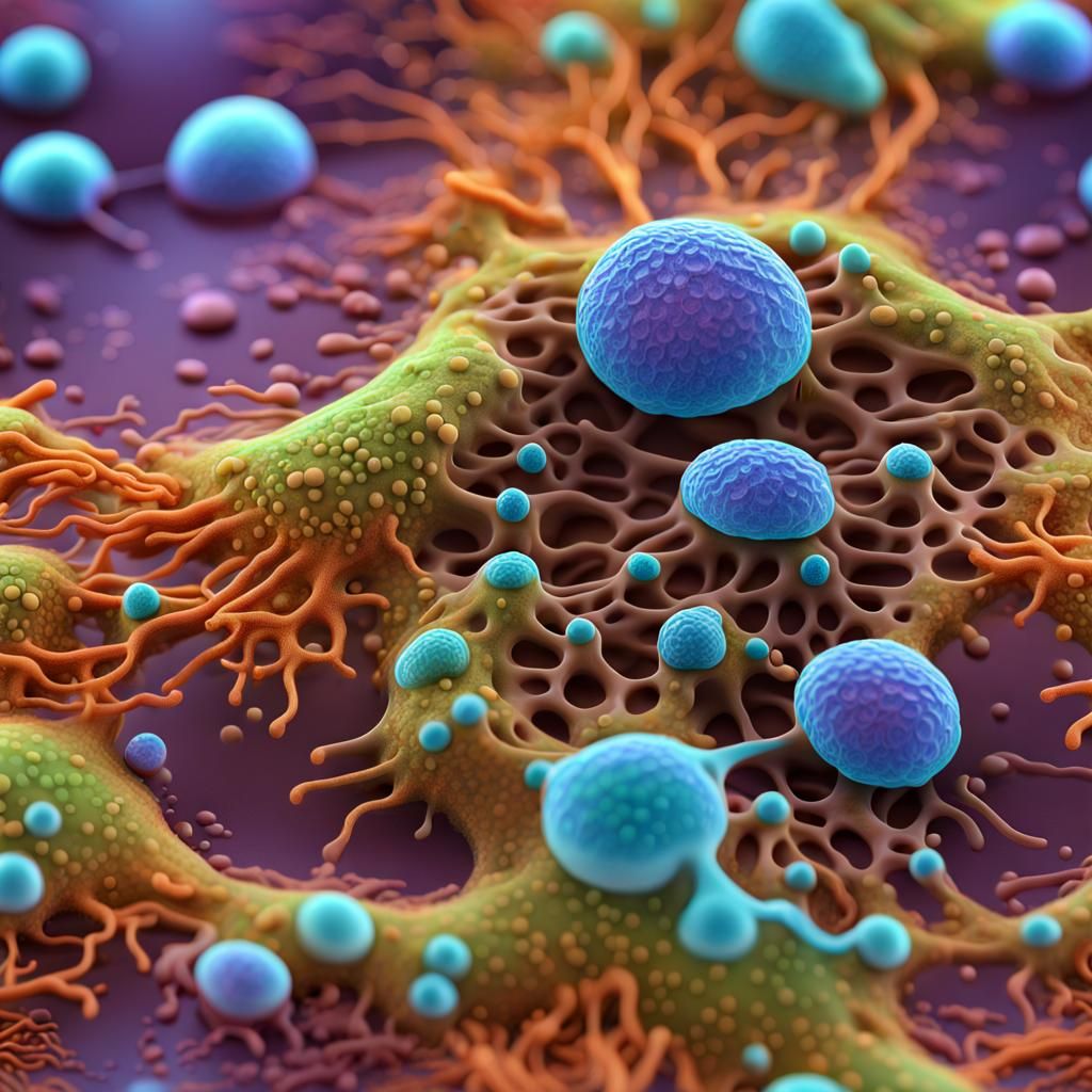 Microscopic Amoeba World in Hyperrealistic 3D