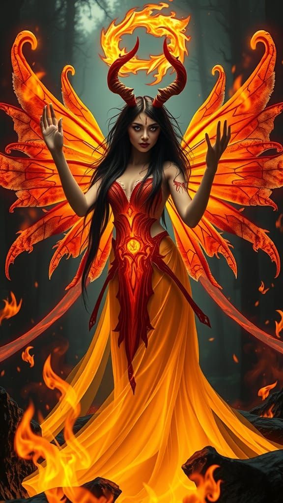 Ethereal Inferno: Enchantress of the Primeval Forest