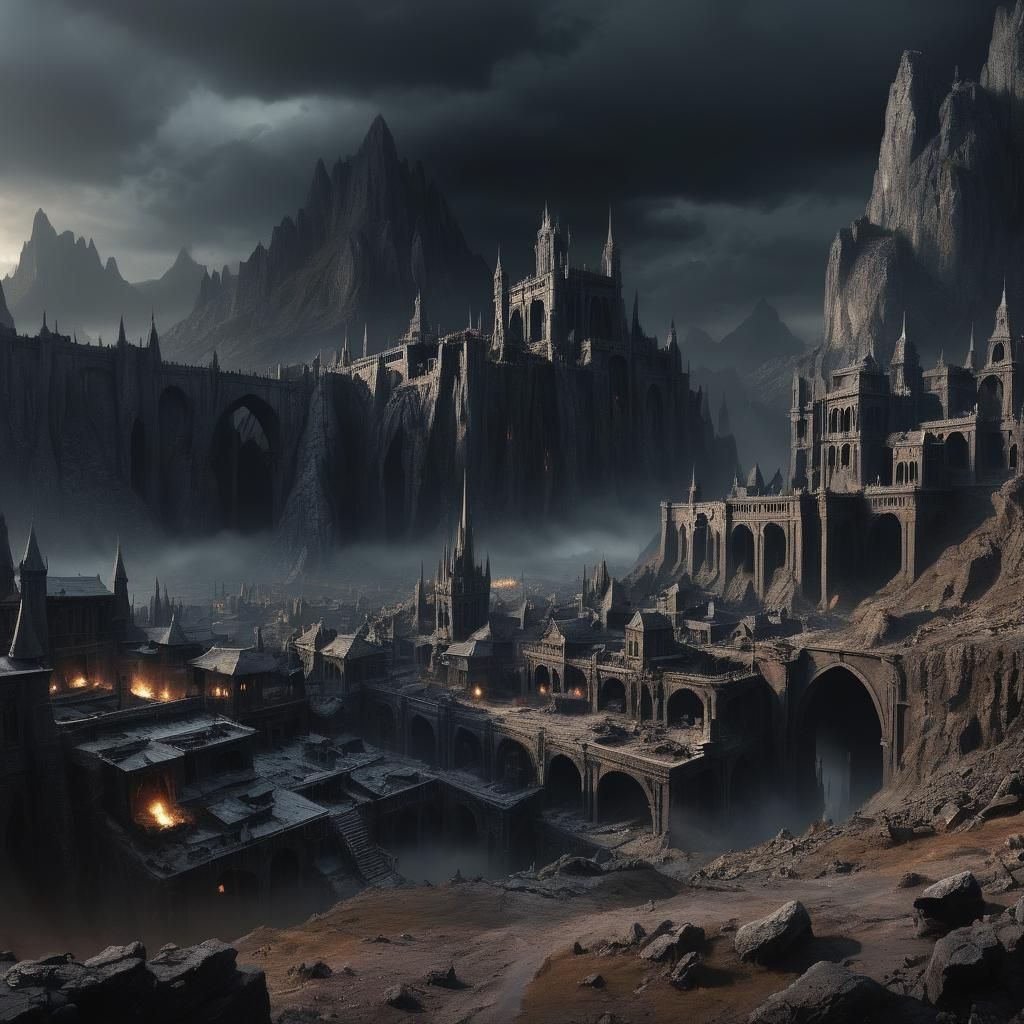 Detailed Grimdark Matte Painting