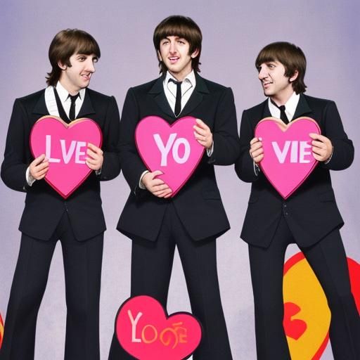 Abstract Art Inspired by The Beatles' Love Song