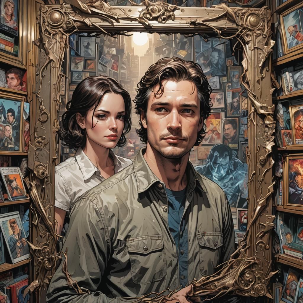 Dramatic Comic Book Portrait in Mark Brooks Style