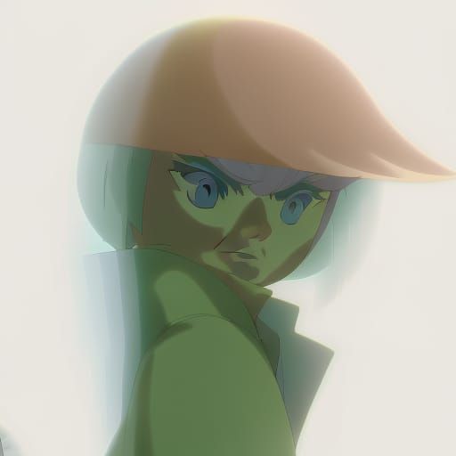 Frog as Trump in Anime Style