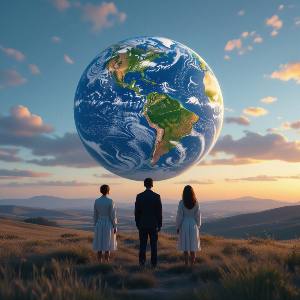 Humans Frozen in Time on a Reversed Earth