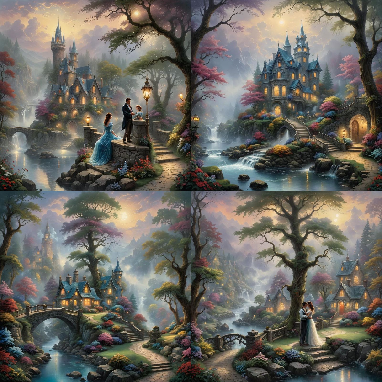 Ethereal Forbidden Love in Hyperdetailed Fantasy