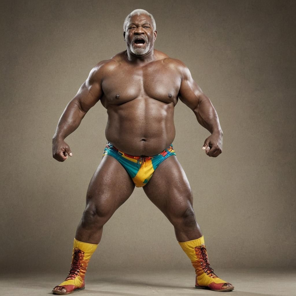 Triumphant South African Wrestler Concept Art