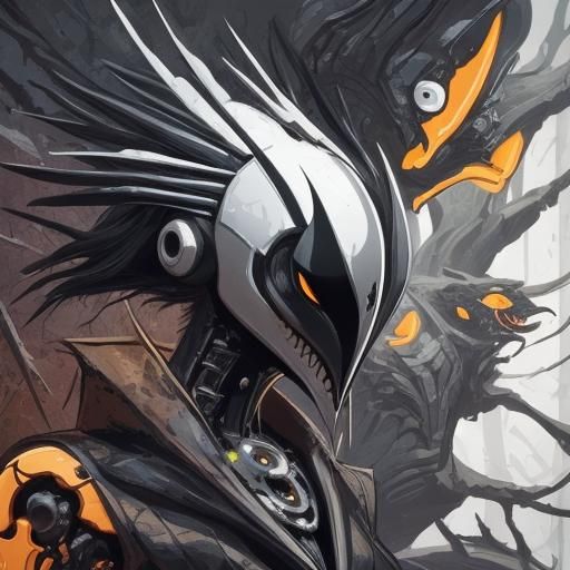 Hollow Knight Portrait in Vector Art Style