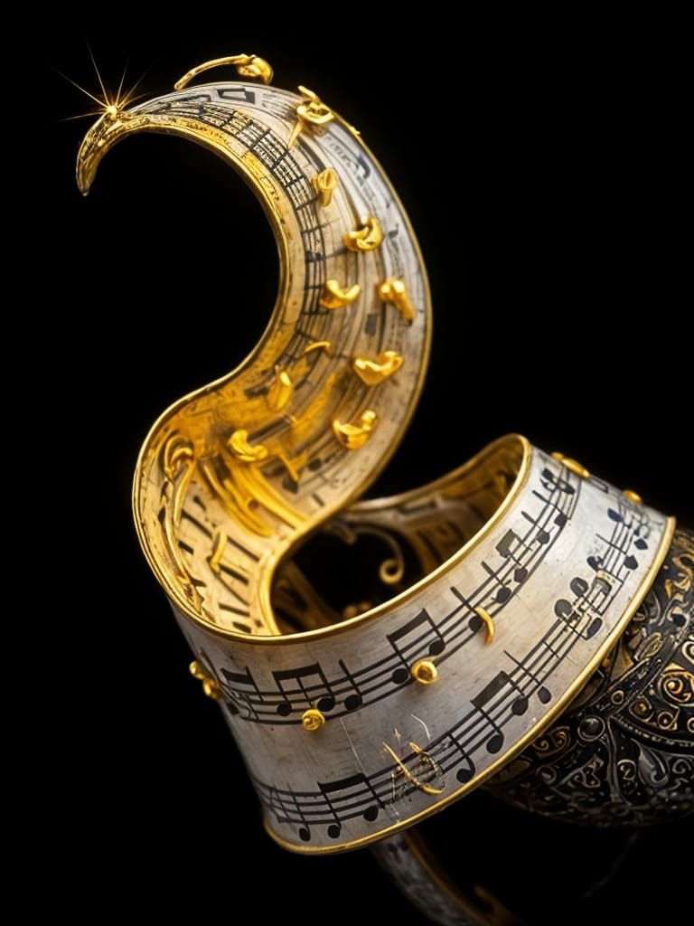 Songbird Creates Musical Scroll of Engraved Precious Metals