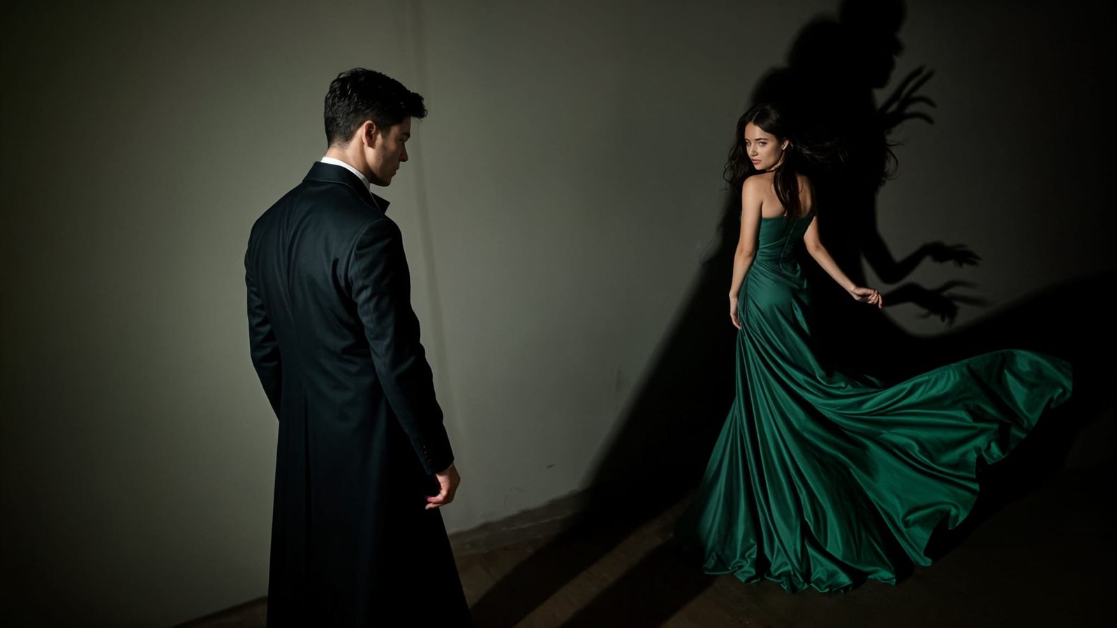 Mysterious Shadow Emerges from a Lovers' Encounter