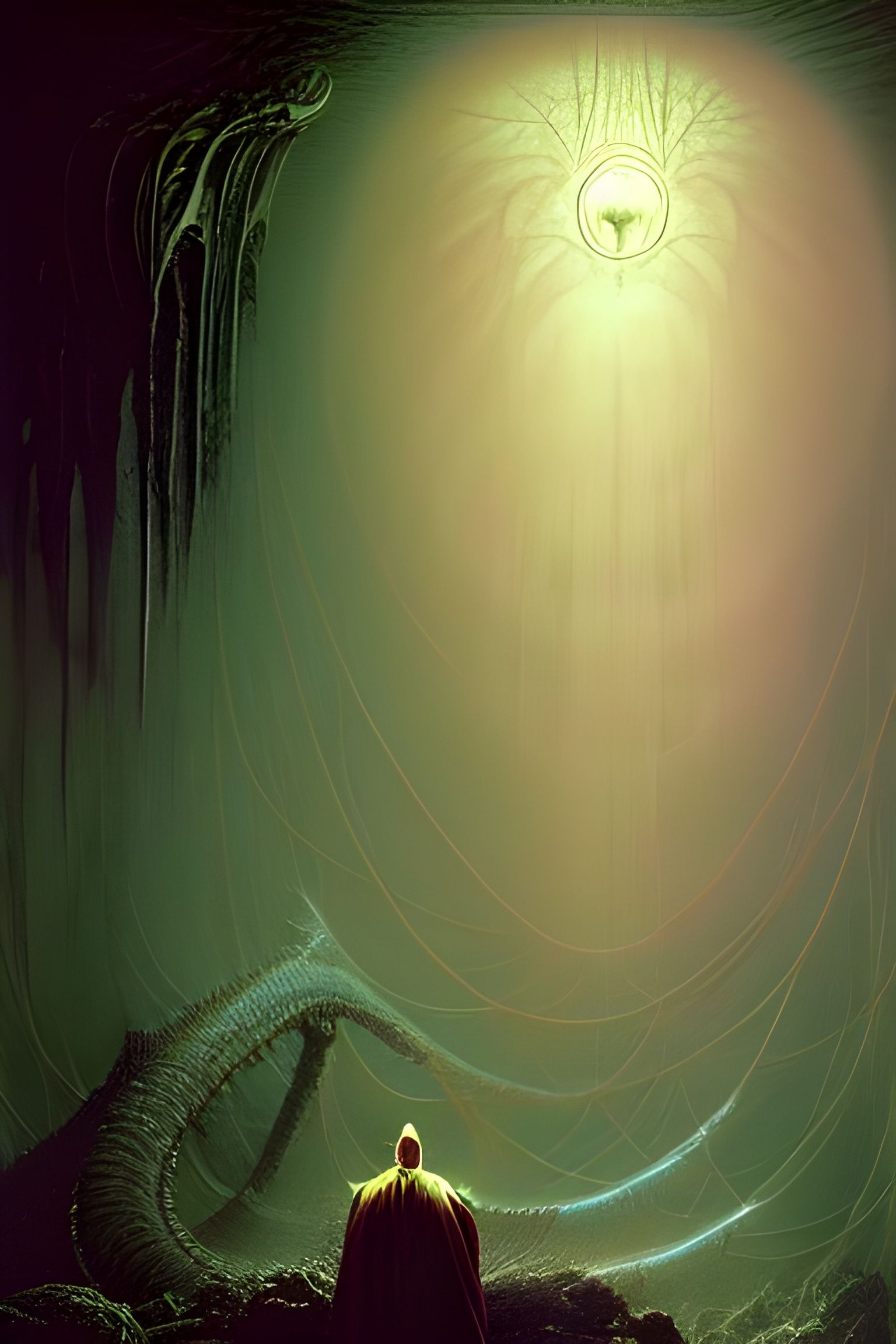 Priest of the Purple Pearls in Heroic Fantasycore Style