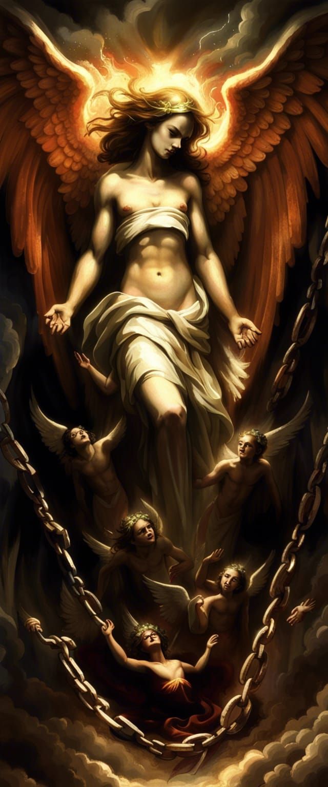 Fallen Angels Awaiting Judgement in Hell