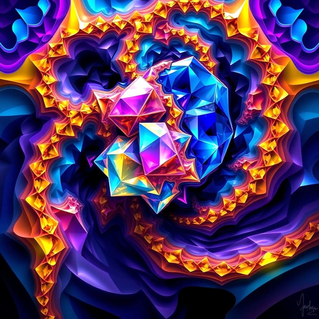 Fractal Waves of Illuminated Geometry