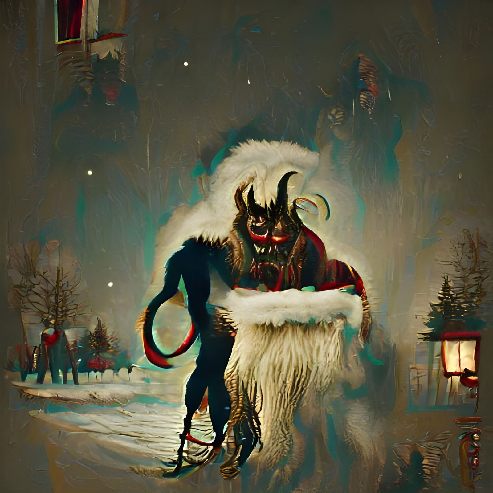 Folklore Krampus Illustration