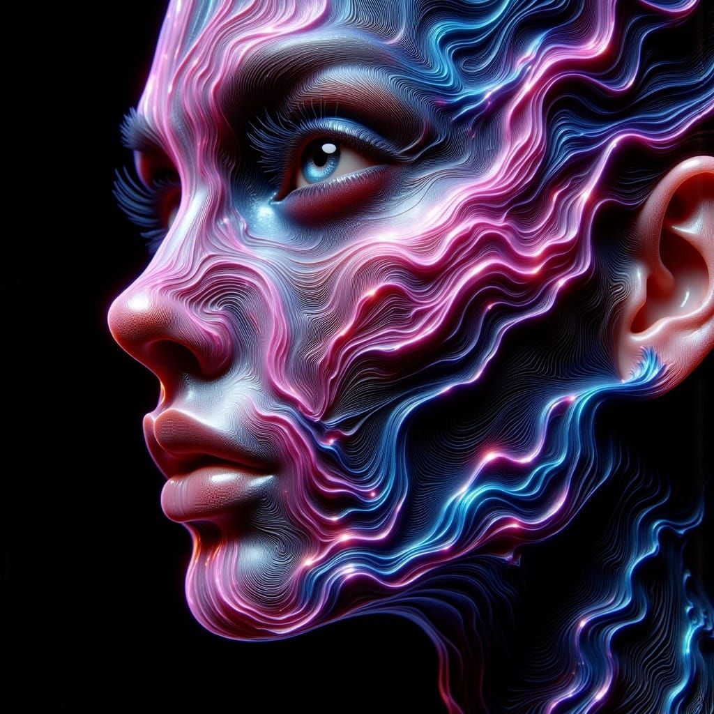 Orchid Frog Hybrid in Spectral Ferrofluid