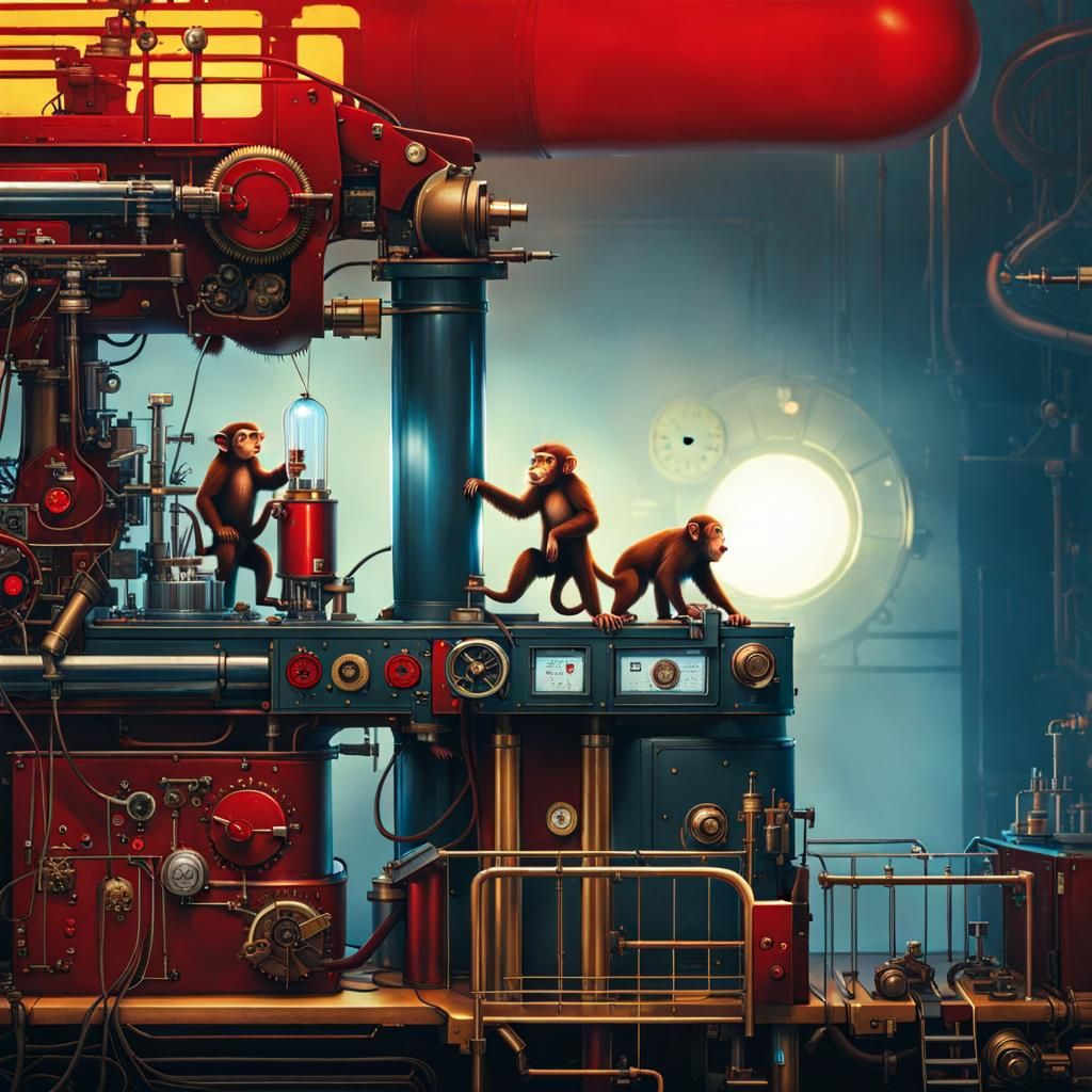 Confused Monkey Operates Chaotic Atompunk Machine