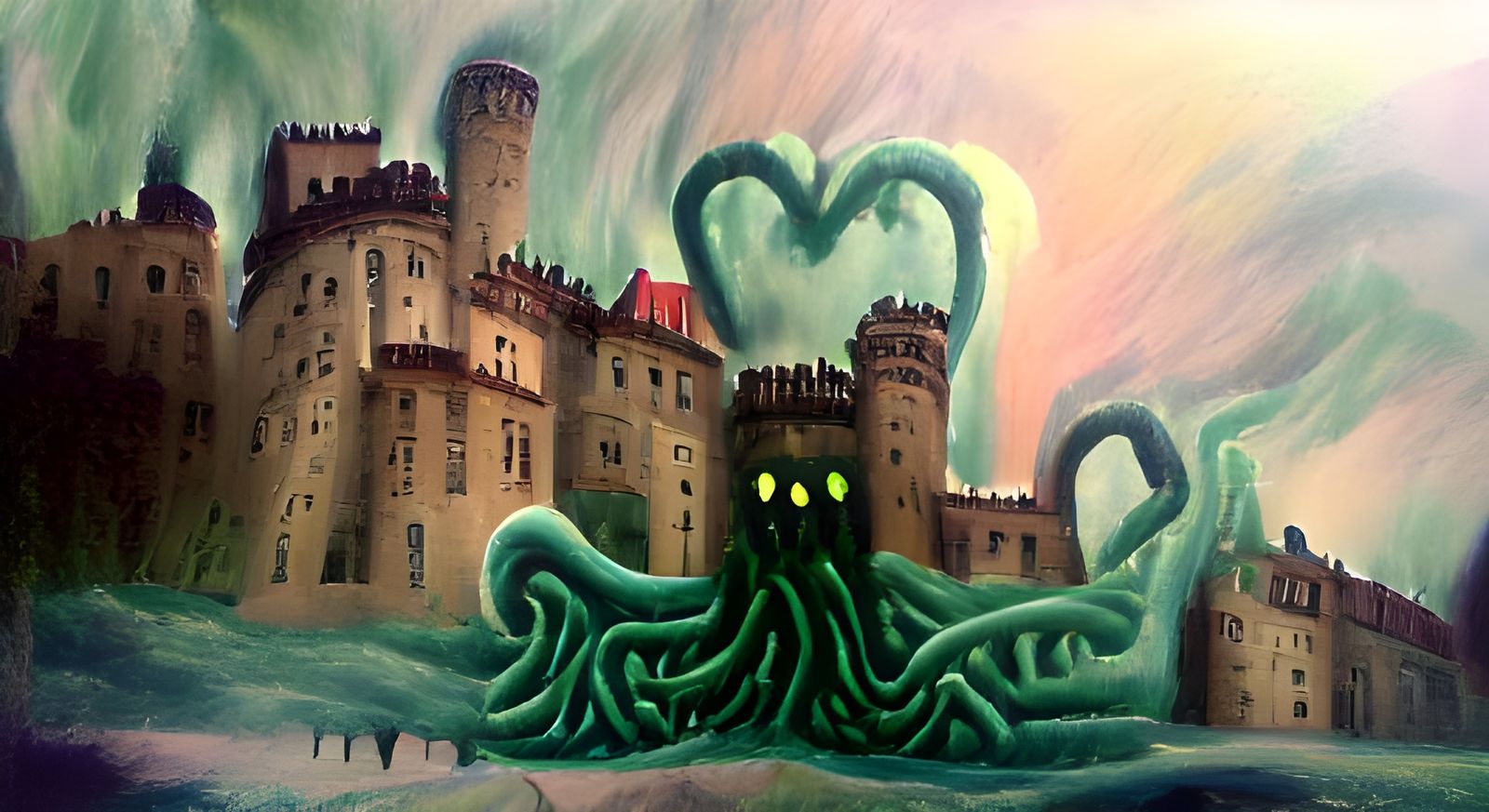Lovecraftian Castle: A Gothic Horror Dreamscape