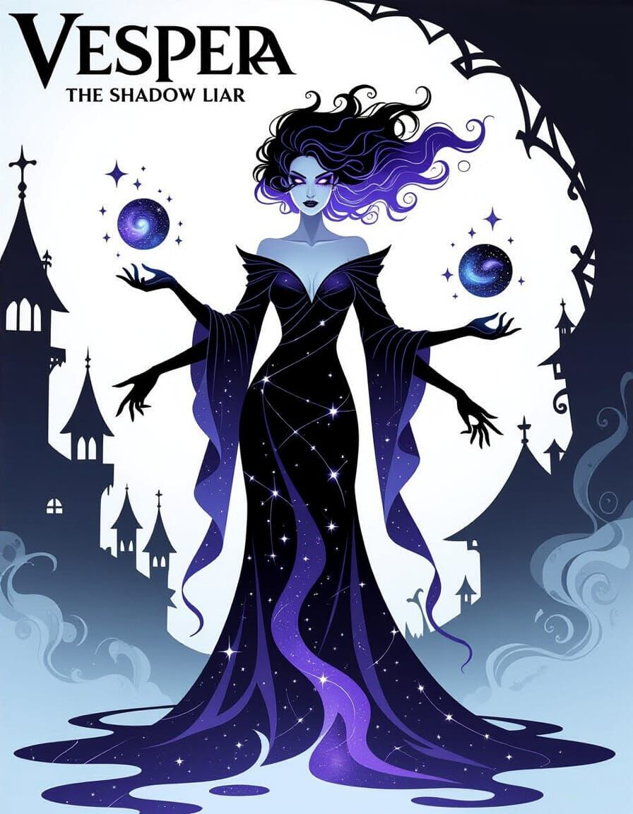 Vespera The Shadow Liar Comic Cover Art