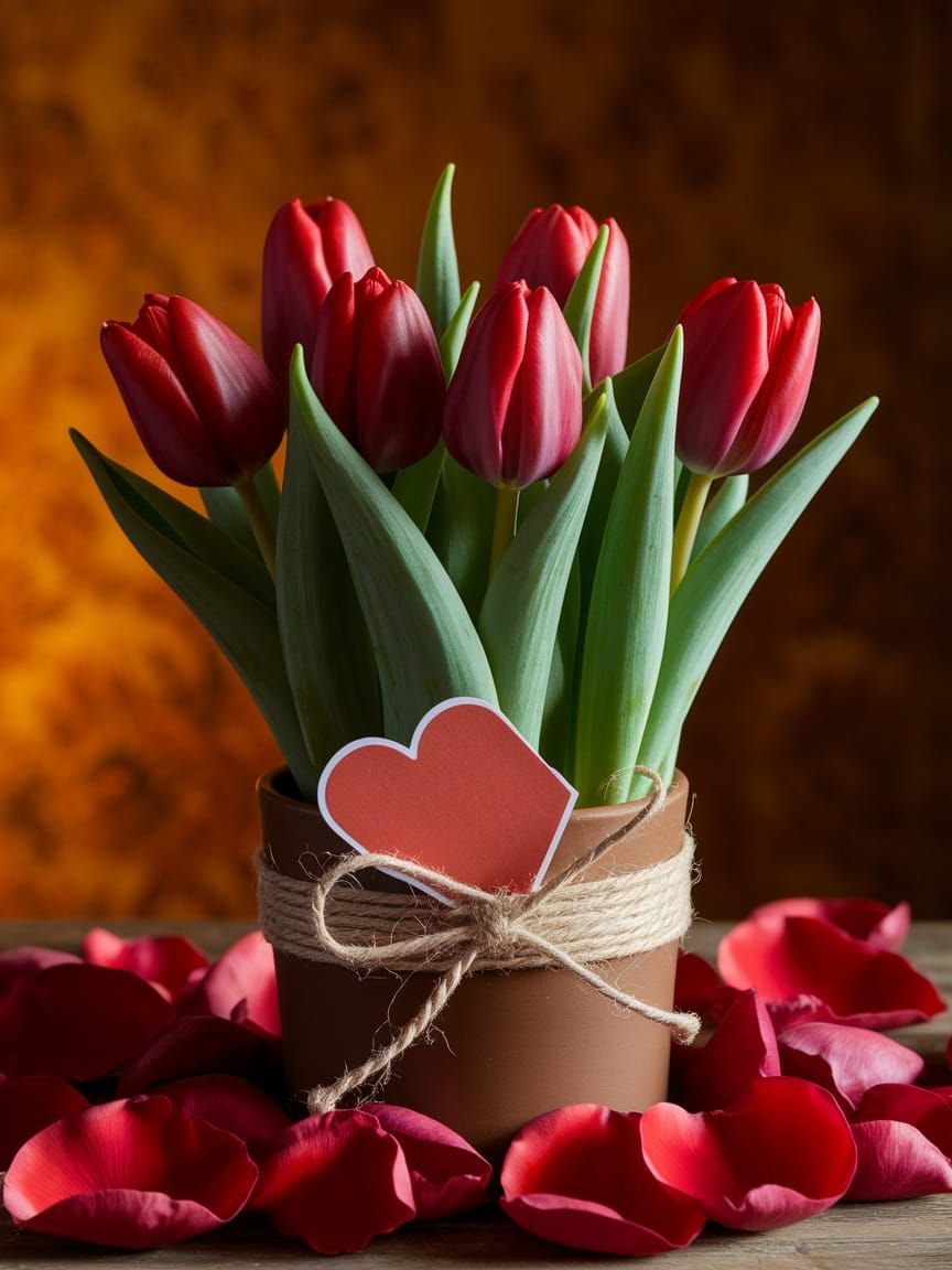 Romantic Floral Bouquet in a Cozy Setting