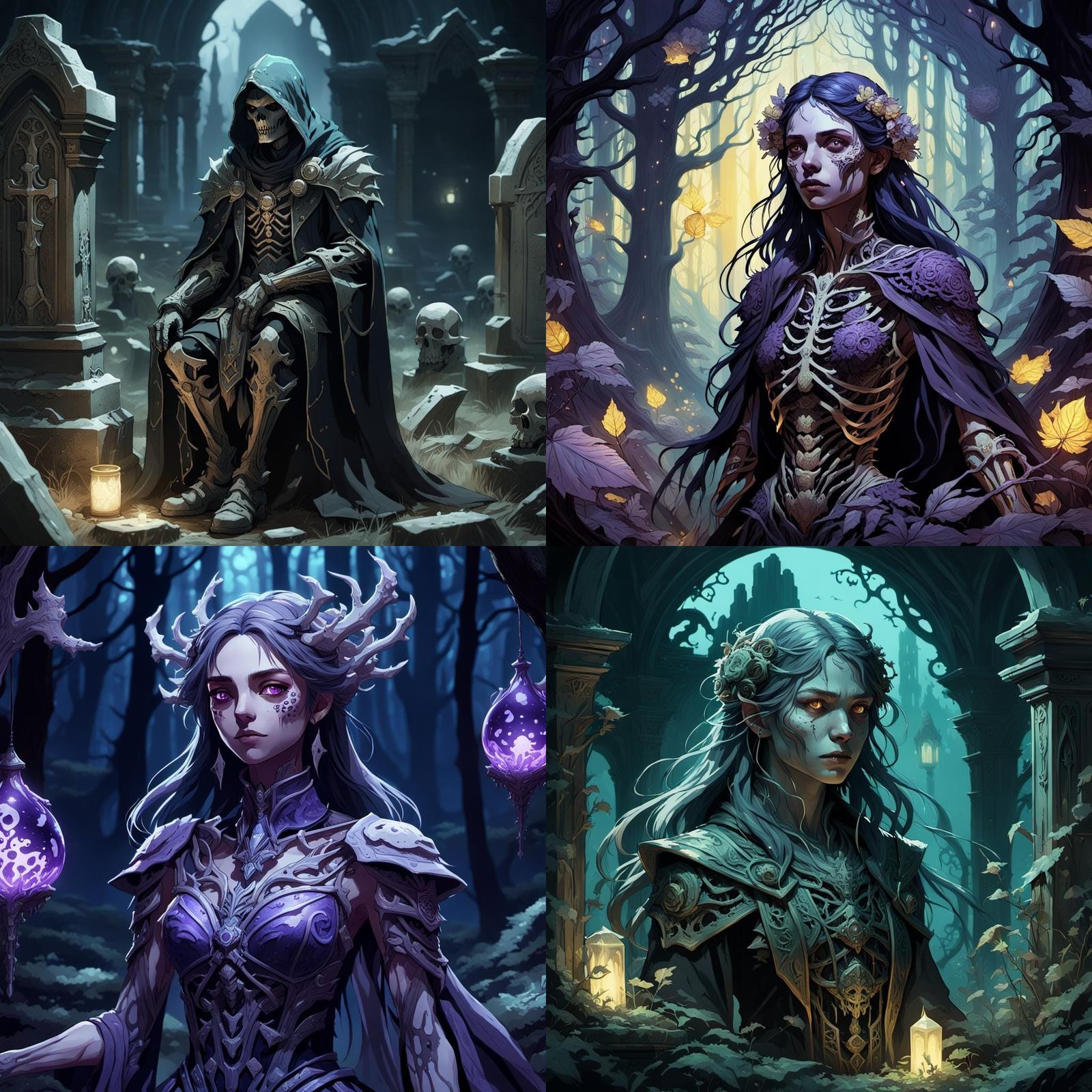 Sucrose Collects Bones: Dark Fantasy Concept Art