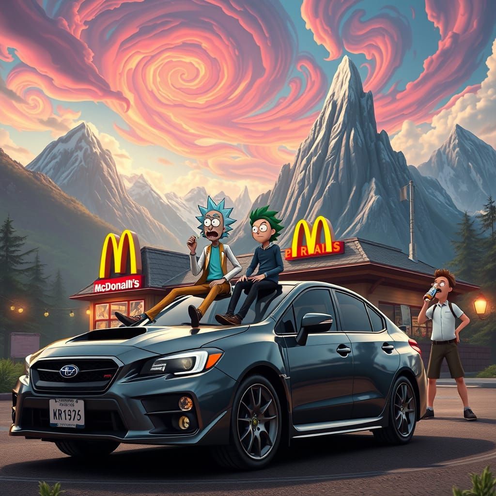 Fantastical WRX Impreza Scene in Unreal Engine 5 Style