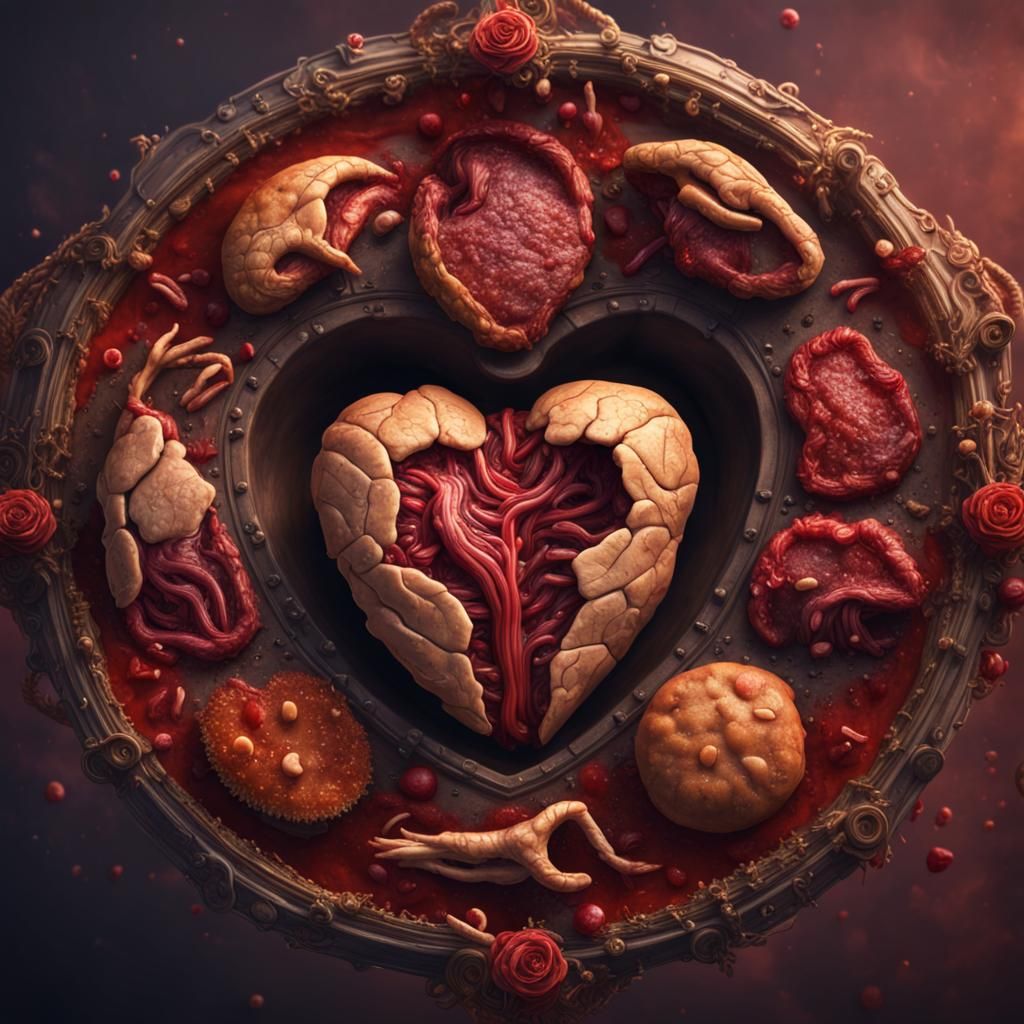 Grotesque Meat Pie with Human Organs