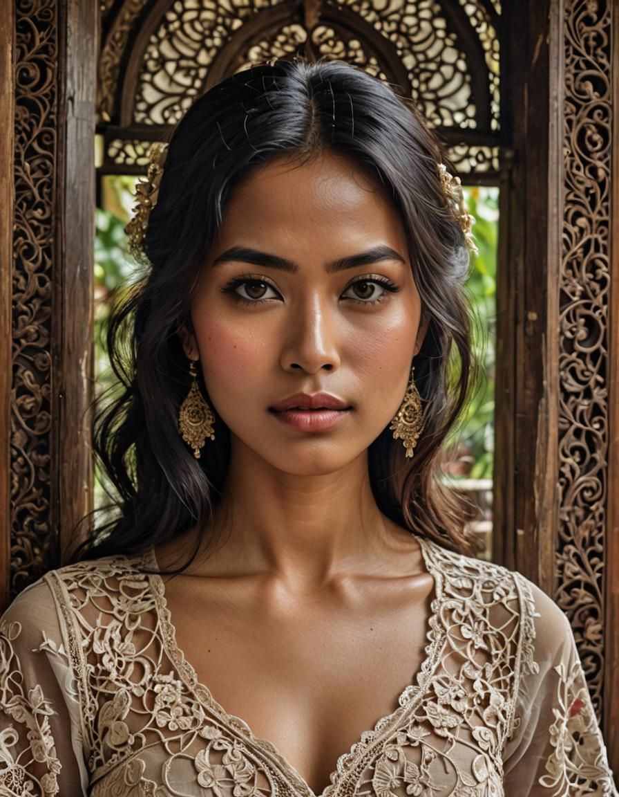 Indonesian Beauty in Traditional Javanese House