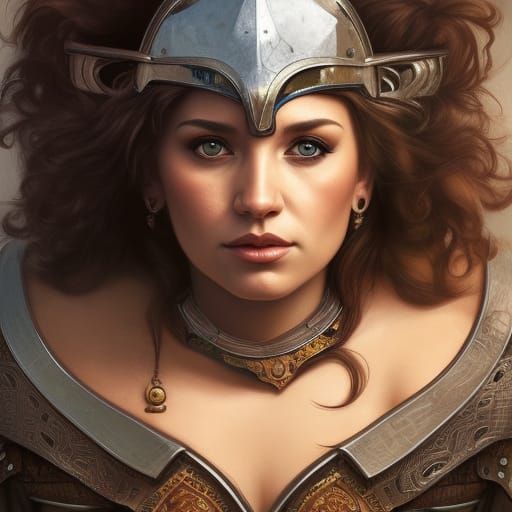 Fantasy Character Portrait in Hyperdetailed Digital Art