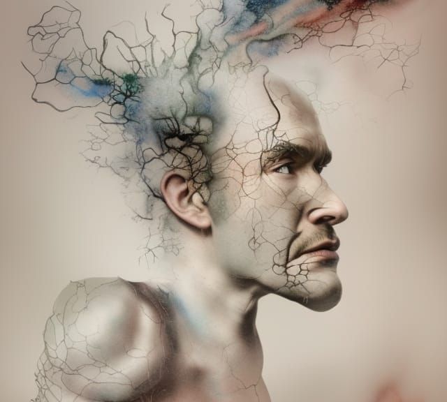 Surreal Automatic Drawing in Watercolor Style