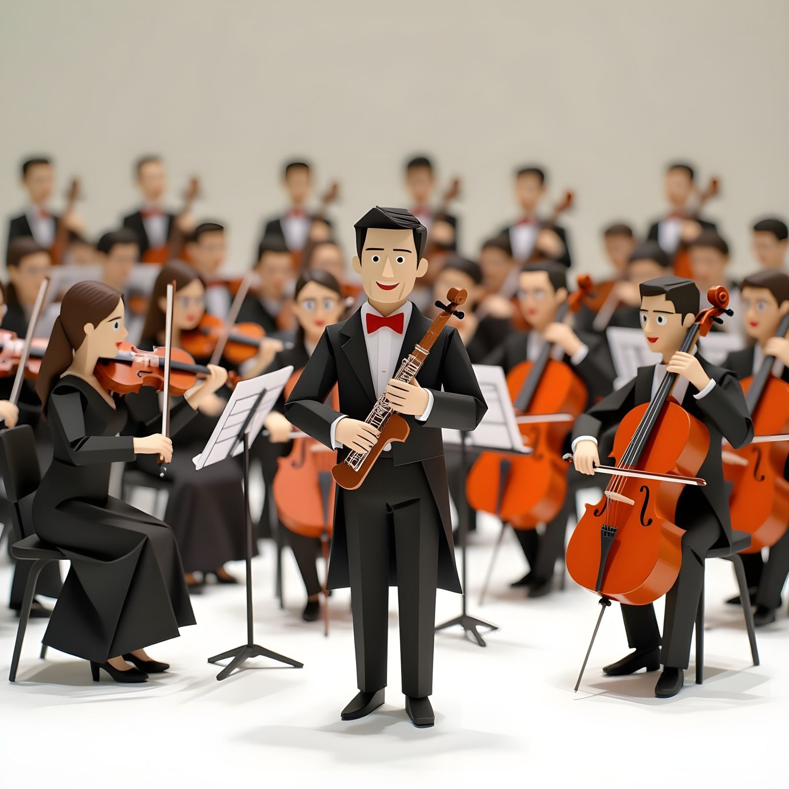Orchestra Composed Entirely of Paper People